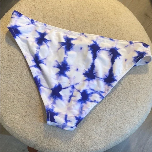 BNWT Shade & Shore Vibrant Blue Bikini Top w CUPSHE Tie Dyed Bottoms 34DD/ Large - Picture 5 of 10